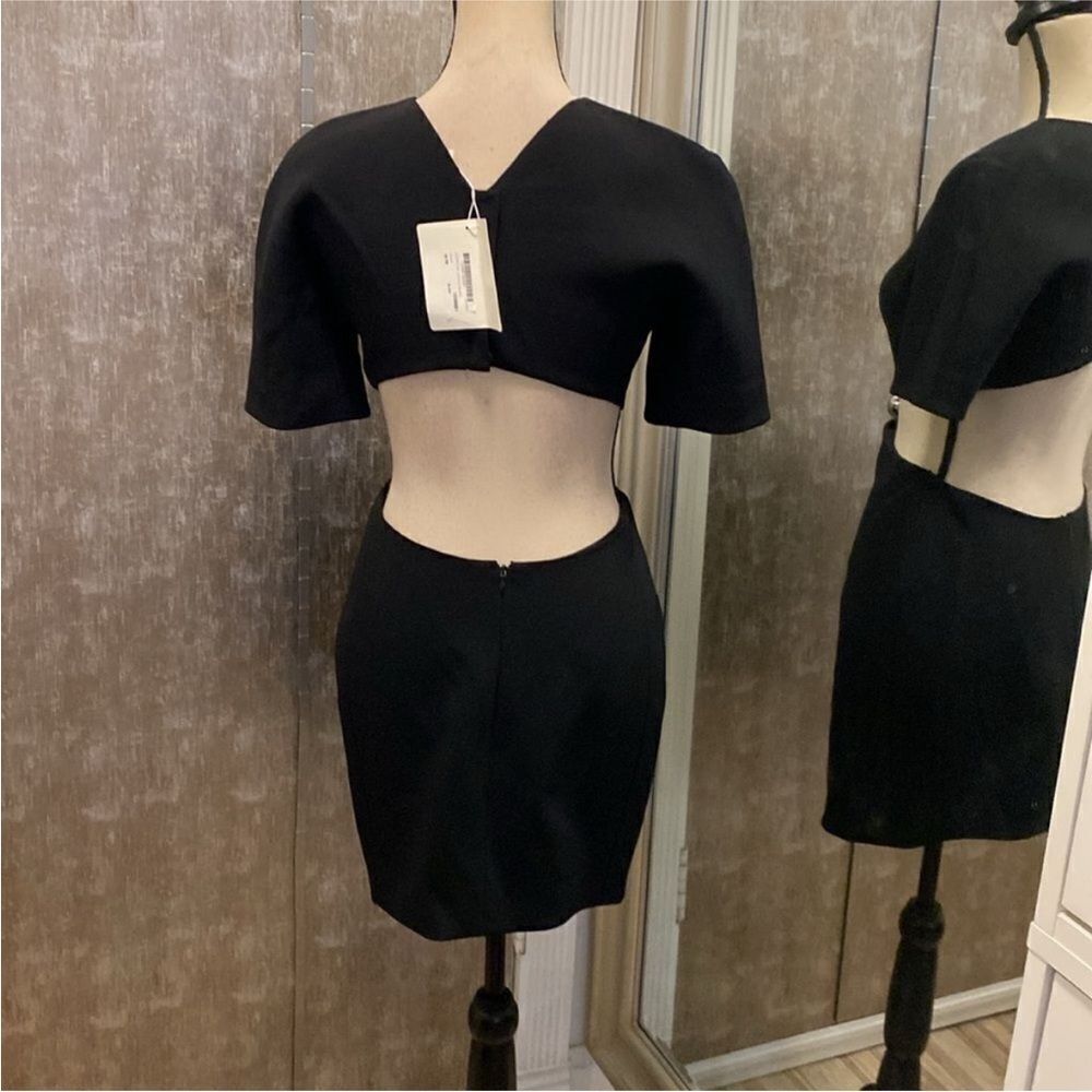 Nwt Mugler Elegant Black Cut-Out Dress, Us2 — image 7 of 8